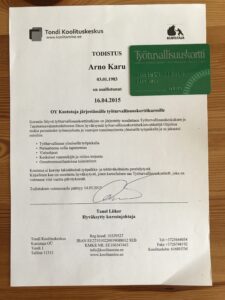 Soome tööohutus koolitus